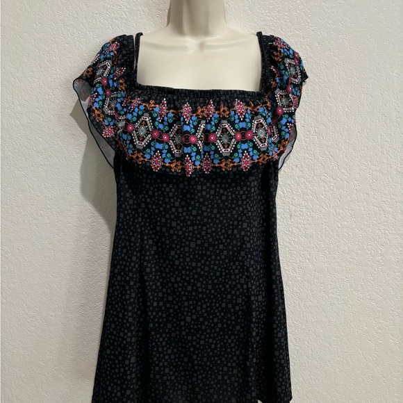 Fit 4 UR Thighs Maya Border  of  the Shoulder Dress NWOT - Picture 6 of 8